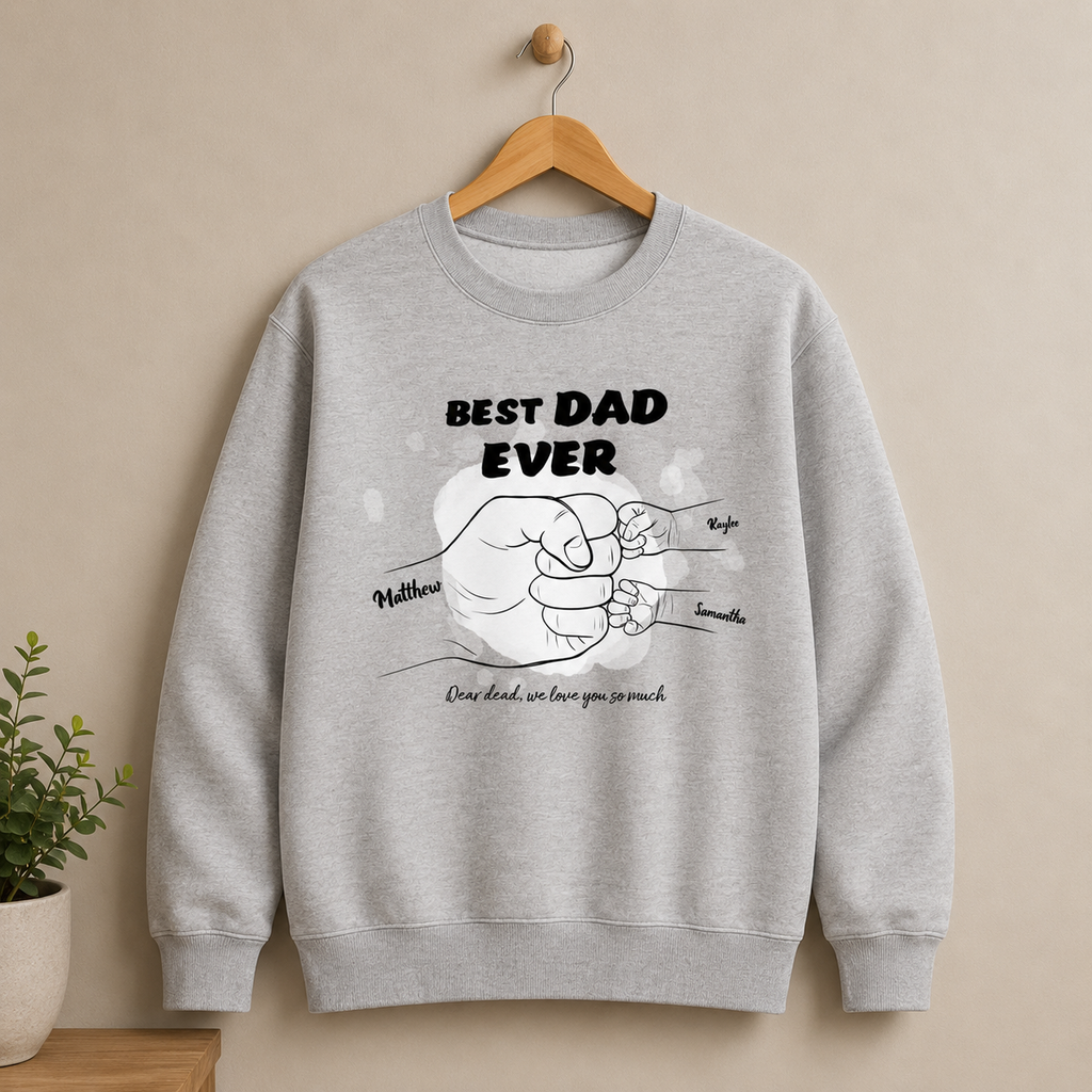 Best dad ever Sweatshirt hero product mockup