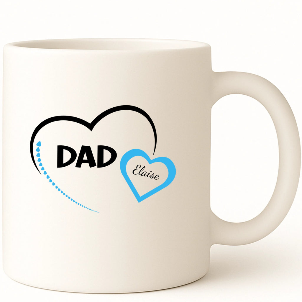 Dad Heart Coffee Mug hero product mockup