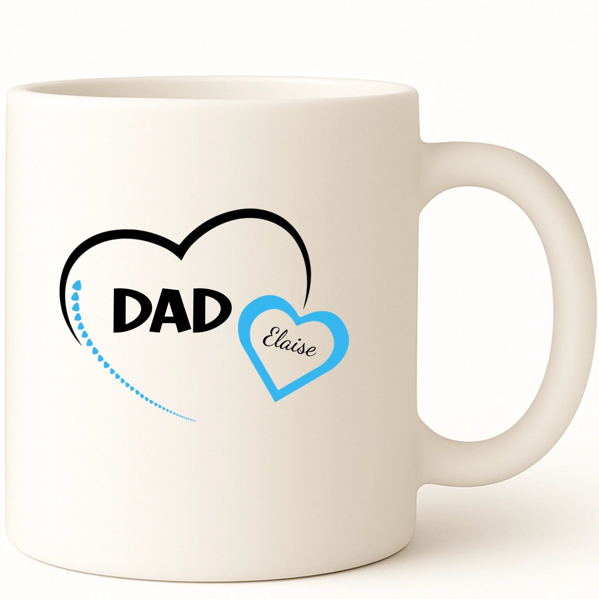 Dad Heart Coffee Mug hero product mockup