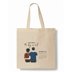 The day we met Tote Bag hero product mockup