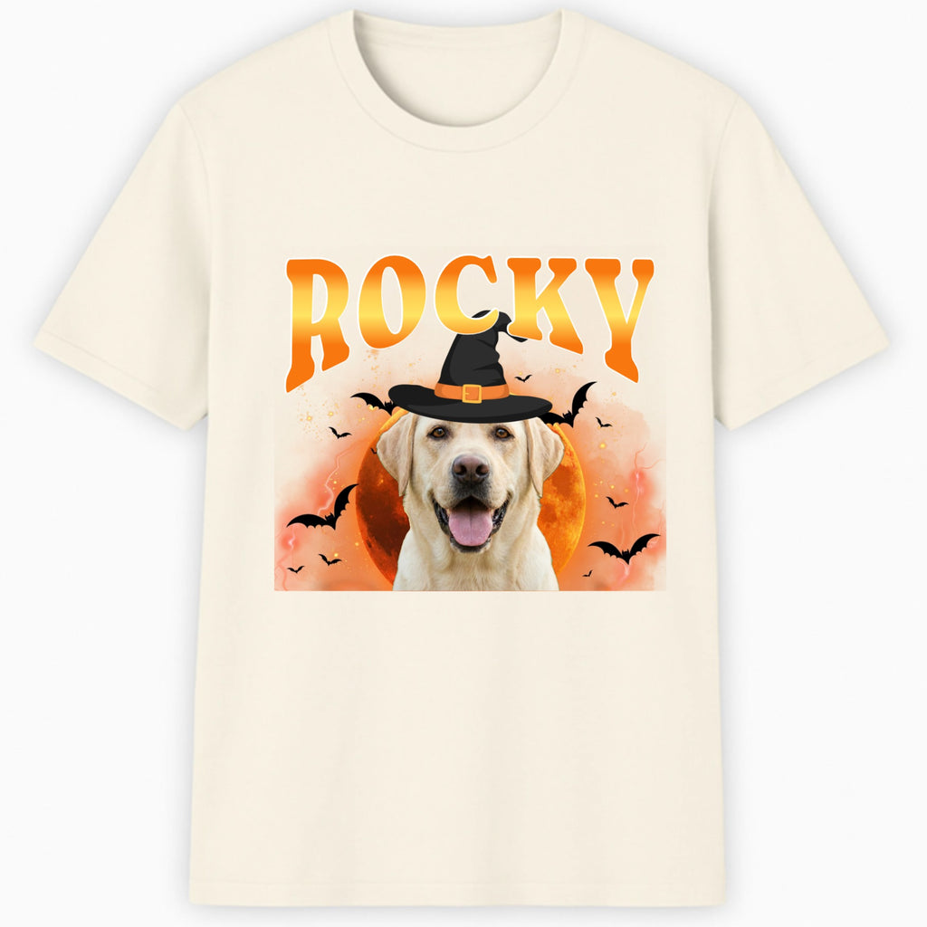 Halloween Bootleg Pet Portrait Classic T-Shirt hero product mockup