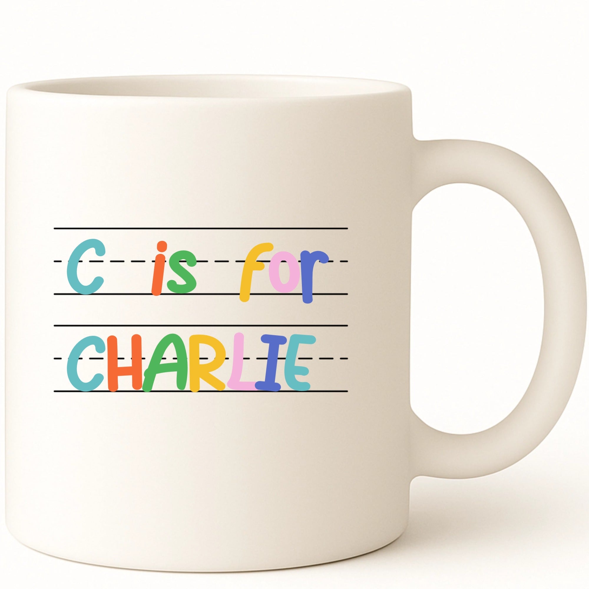 Y is for Your Name Coffee Mug hero product mockup