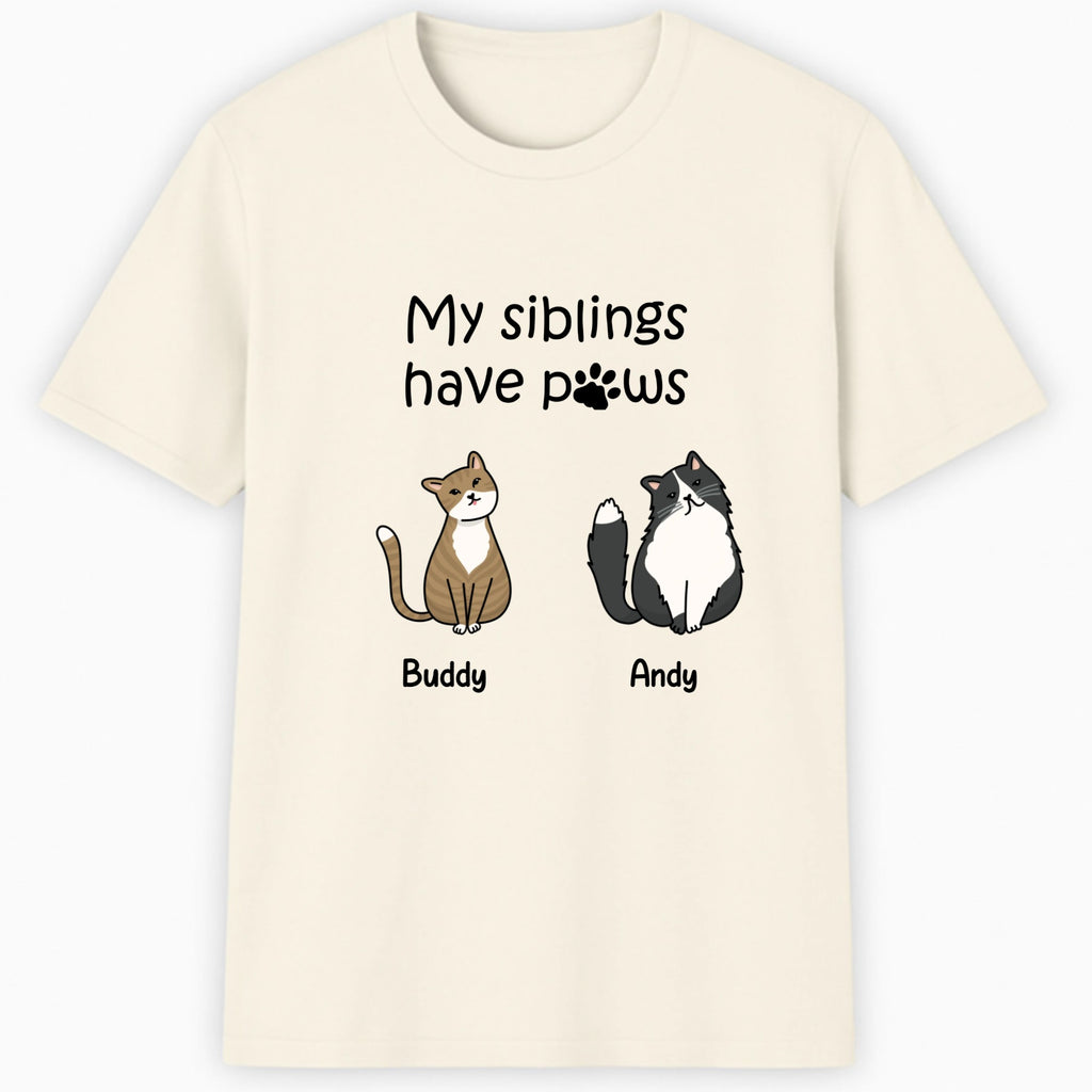 My siblings have paws cats Classic T-Shirt hero product mockup