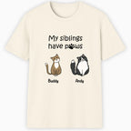 My siblings have paws cats Classic T-Shirt hero product mockup