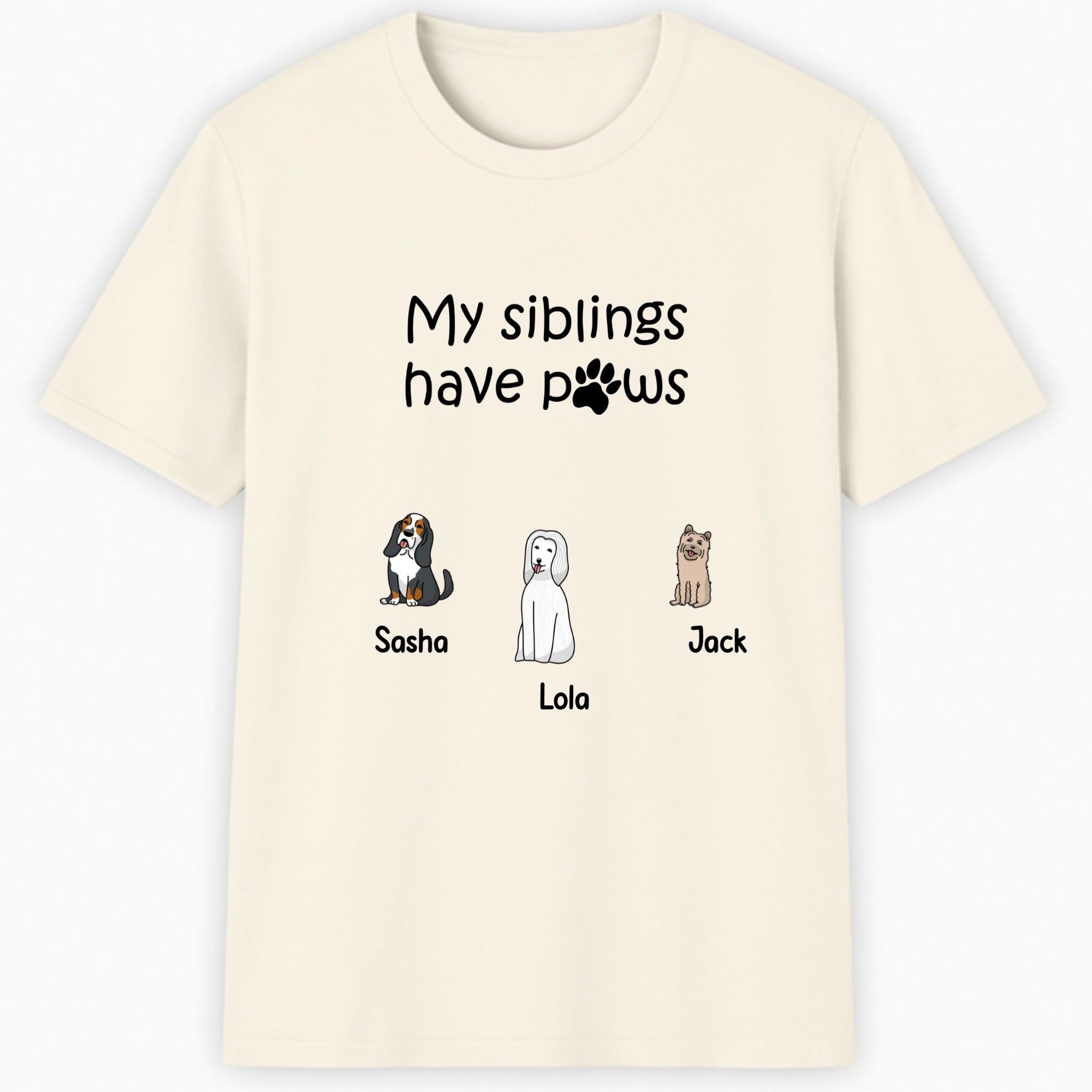 My siblings have paws dogs Classic T-Shirt hero product mockup