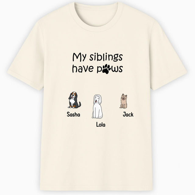 My siblings have paws dogs Classic T-Shirt