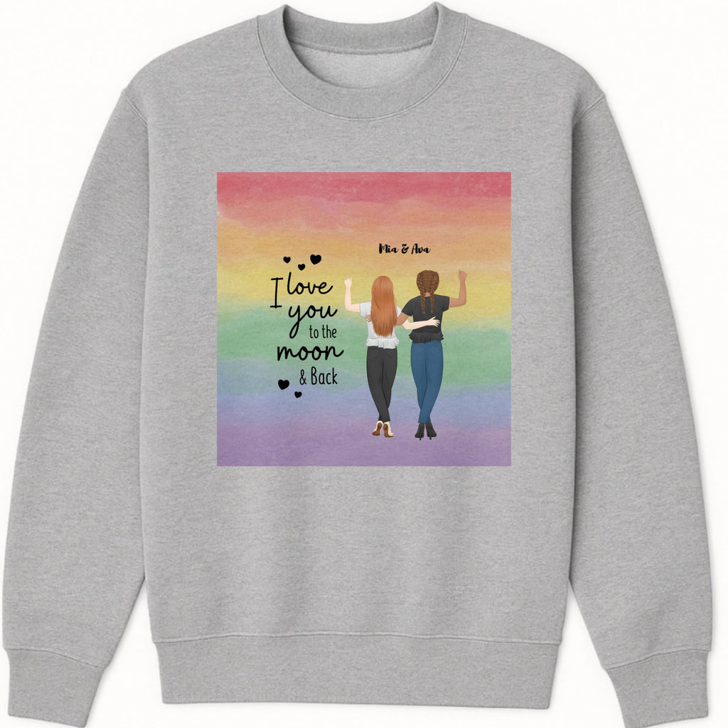 You and I Sweatshirt hero product mockup