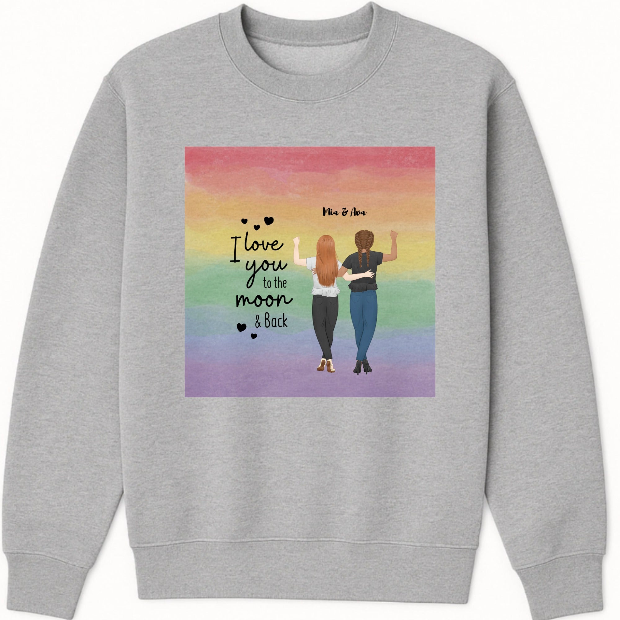 You and I Sweatshirt hero product mockup