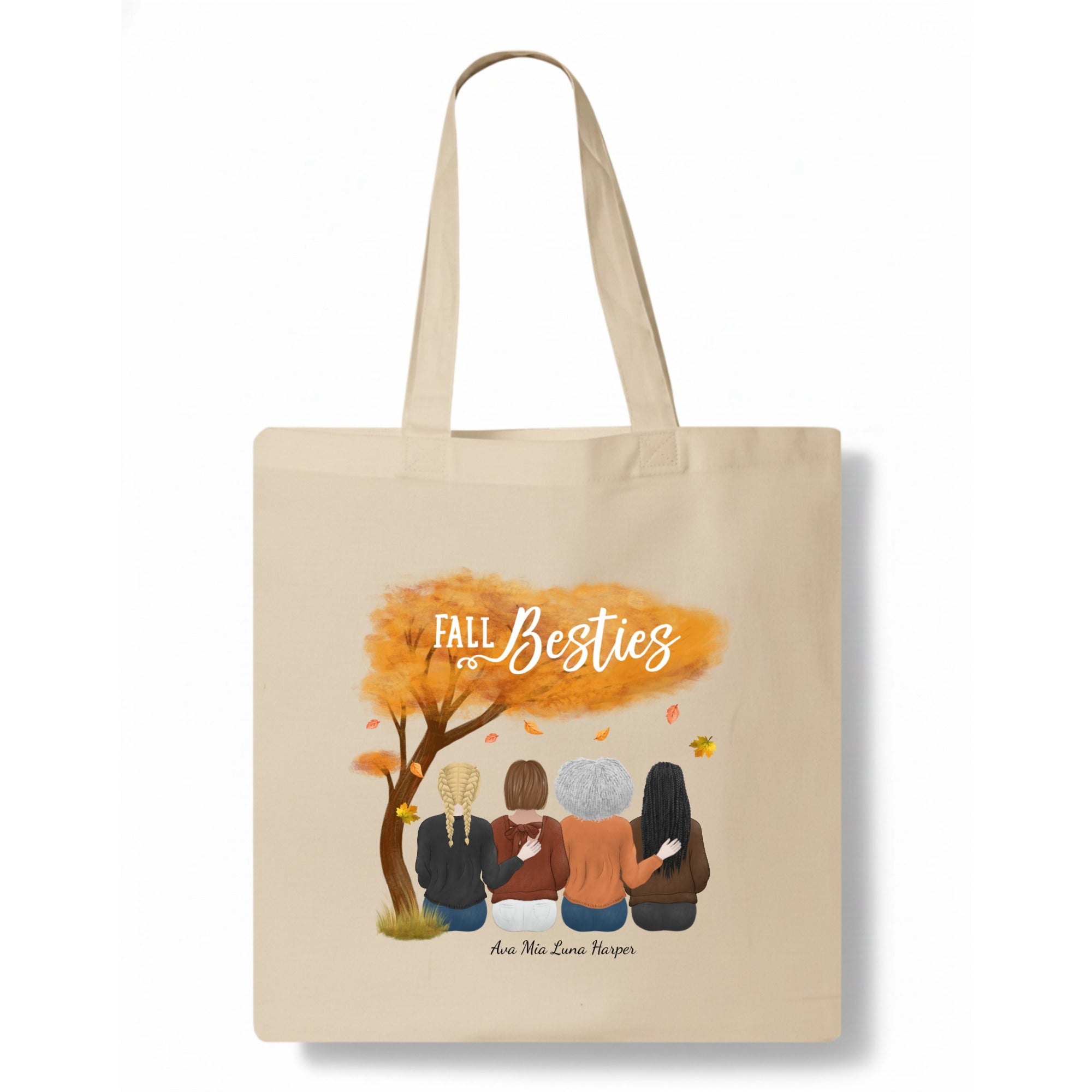 Fall besties Tote Bag hero product mockup