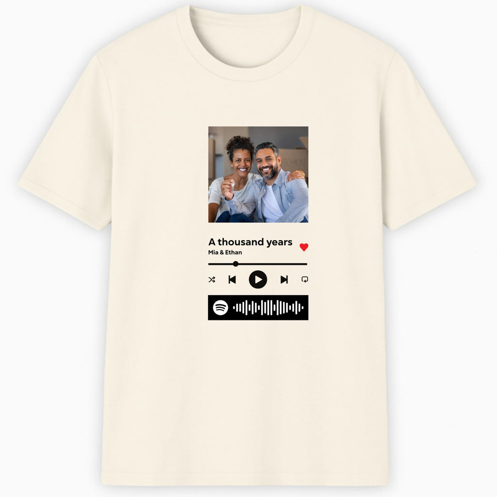 Music player - Spotify Classic T-Shirt hero product mockup