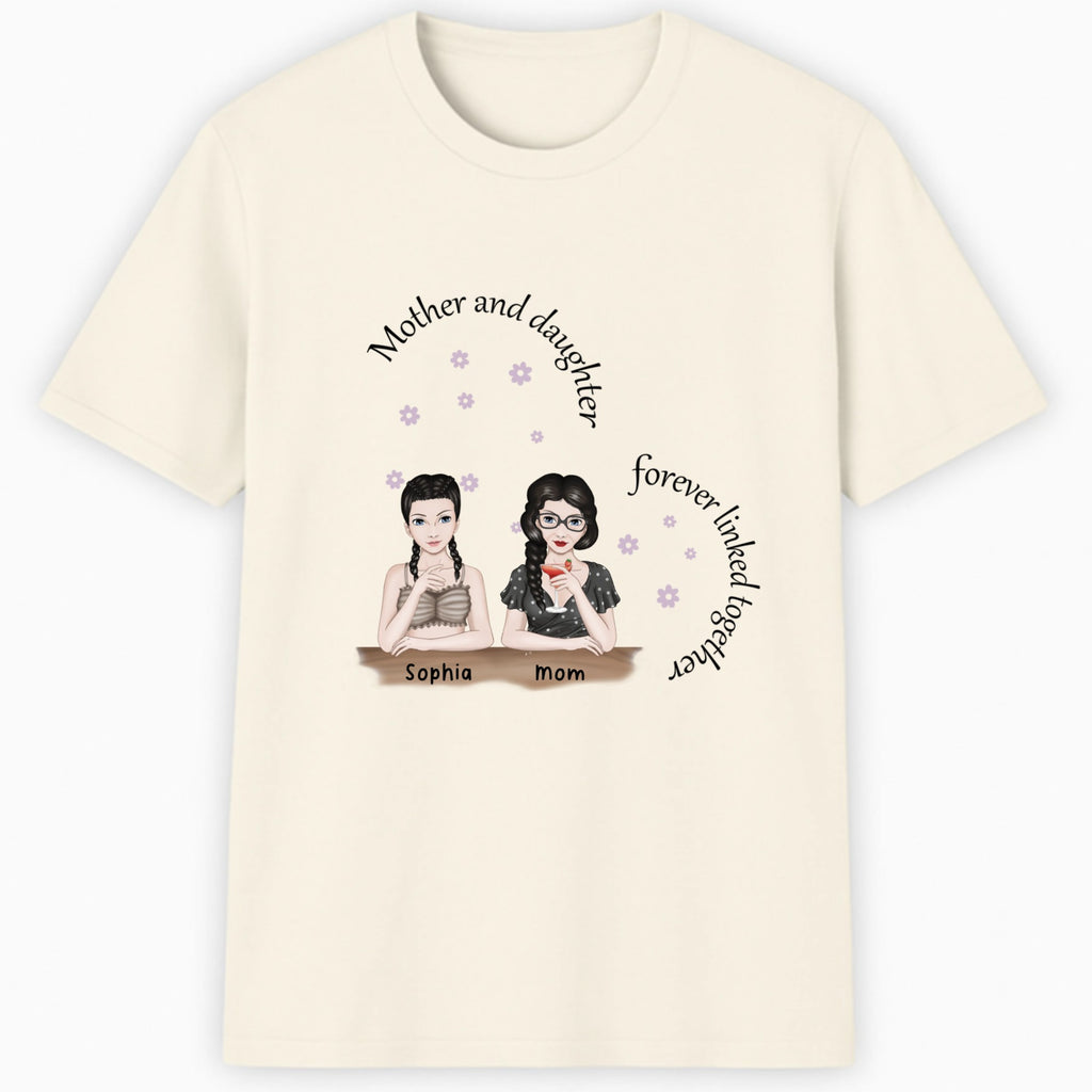 Mother and daughters forever linked together Classic T-Shirt hero product mockup