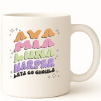 Lets Go Ghouls Coffee Mug hero product mockup