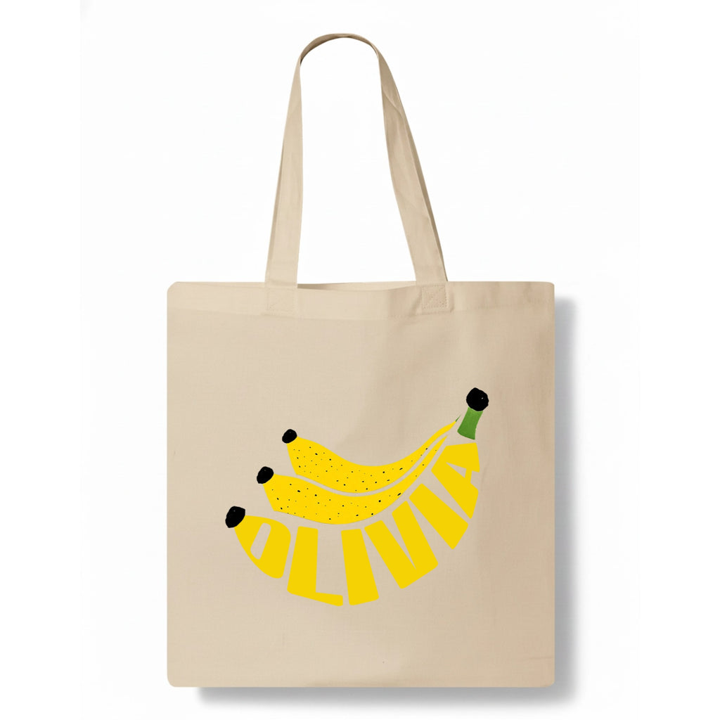 Fruit Name Tote Bag hero product mockup