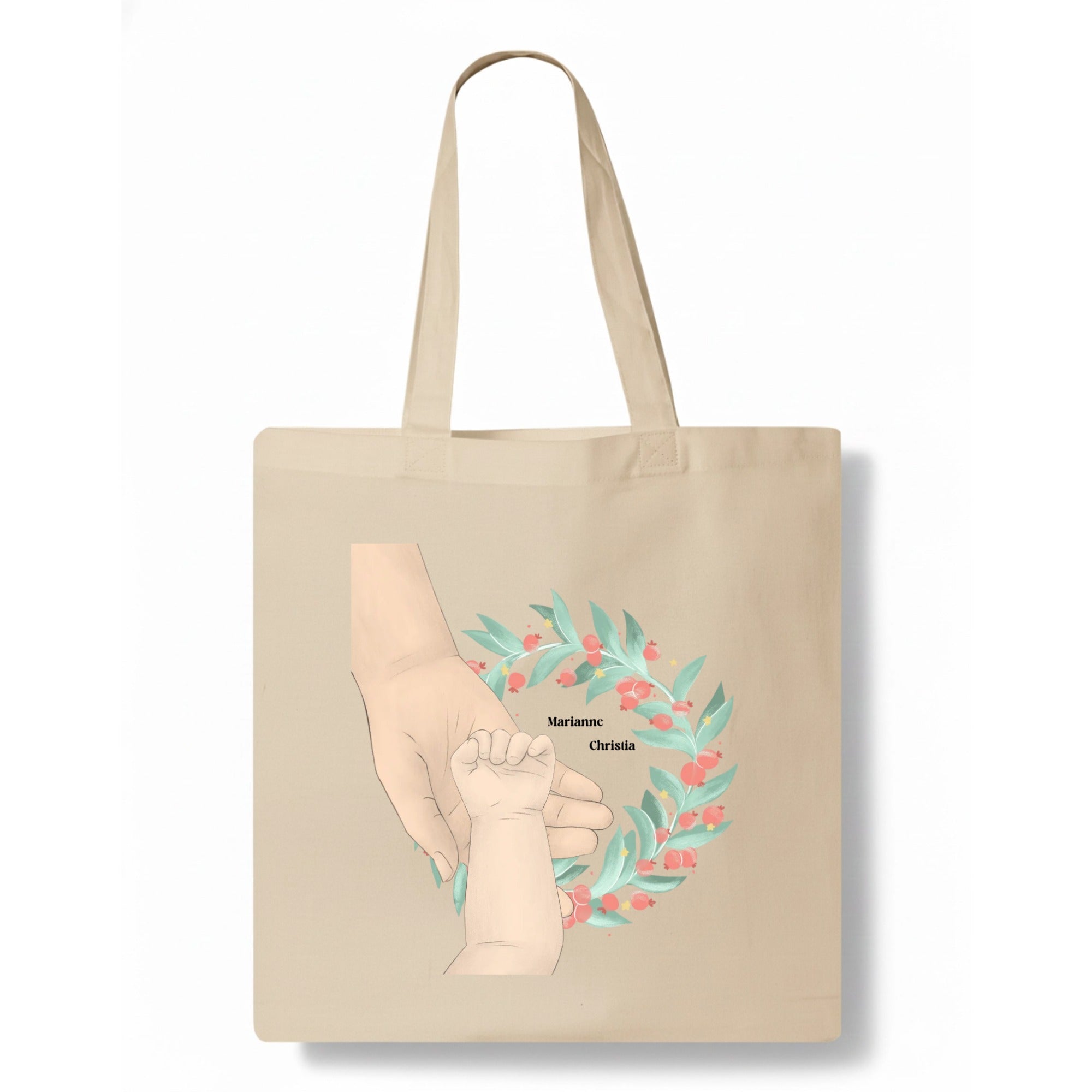 Baby parent to this angel Tote Bag hero product mockup