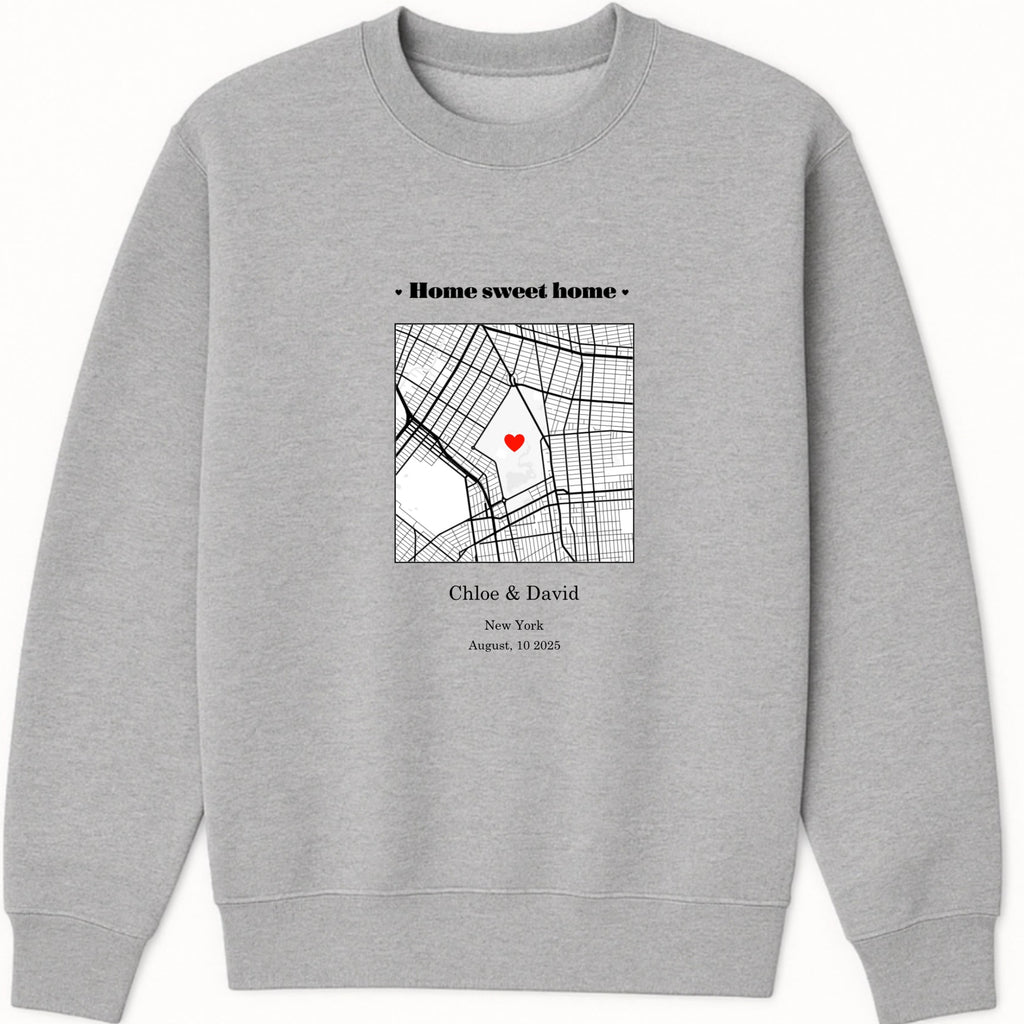 Home is wherever I'm with you Sweatshirt hero product mockup