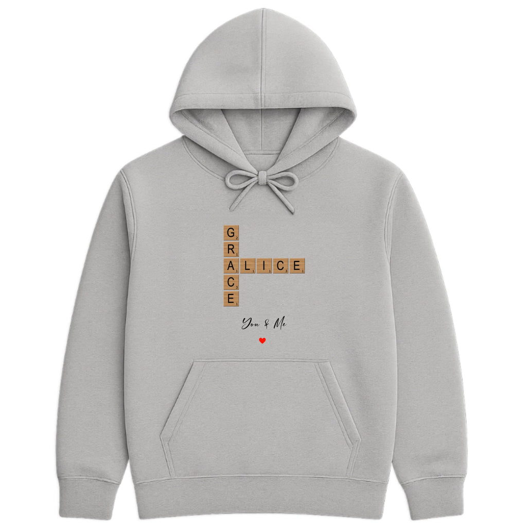 You and Me Hoodie hero product mockup