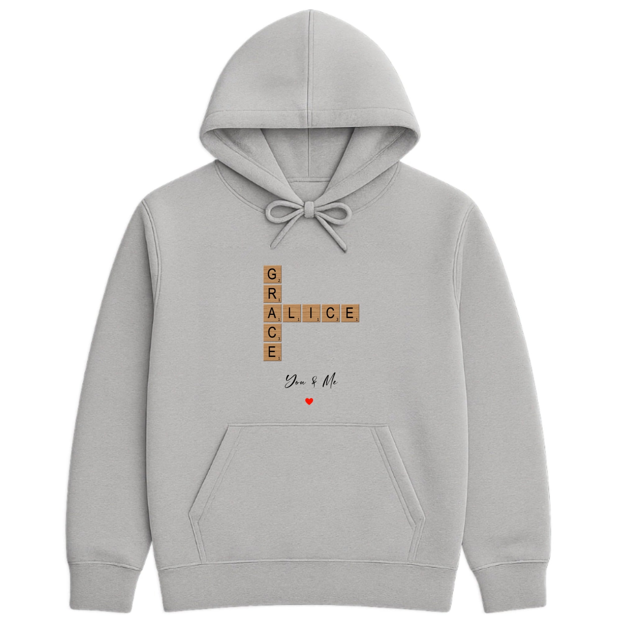 You and Me Hoodie hero product mockup