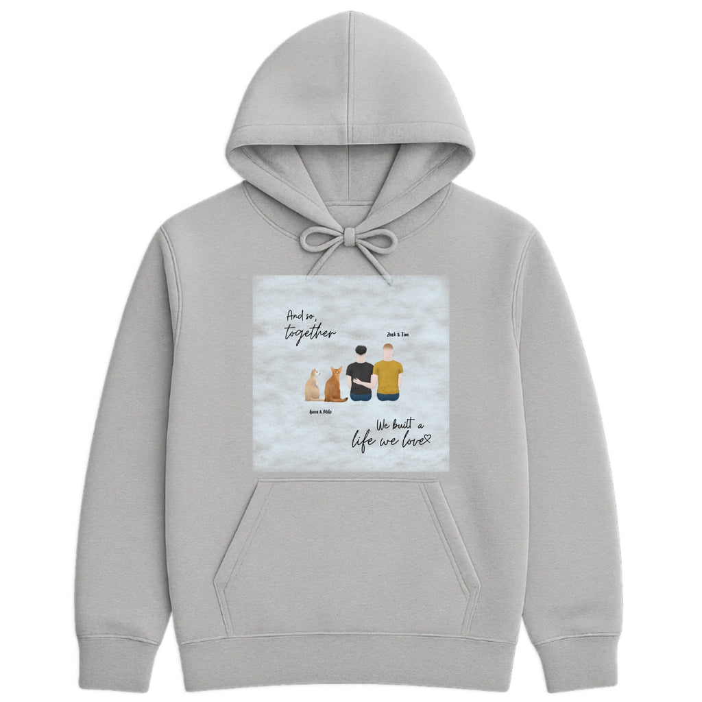 The day I met you I found my missing piece Hoodie hero product mockup