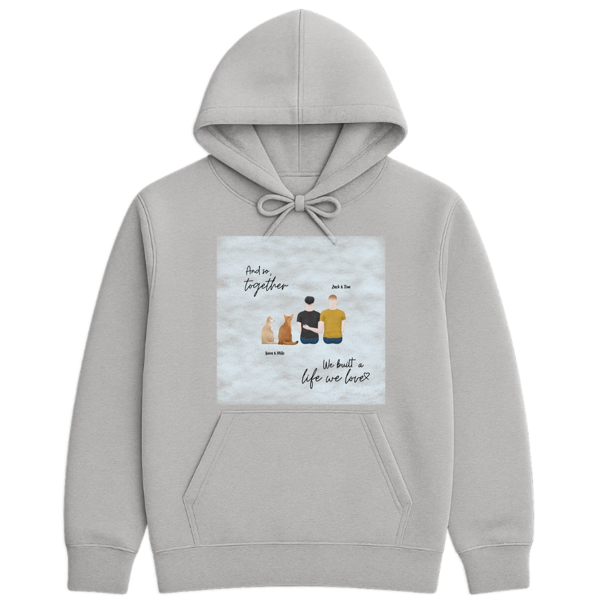 The day I met you I found my missing piece Hoodie hero product mockup