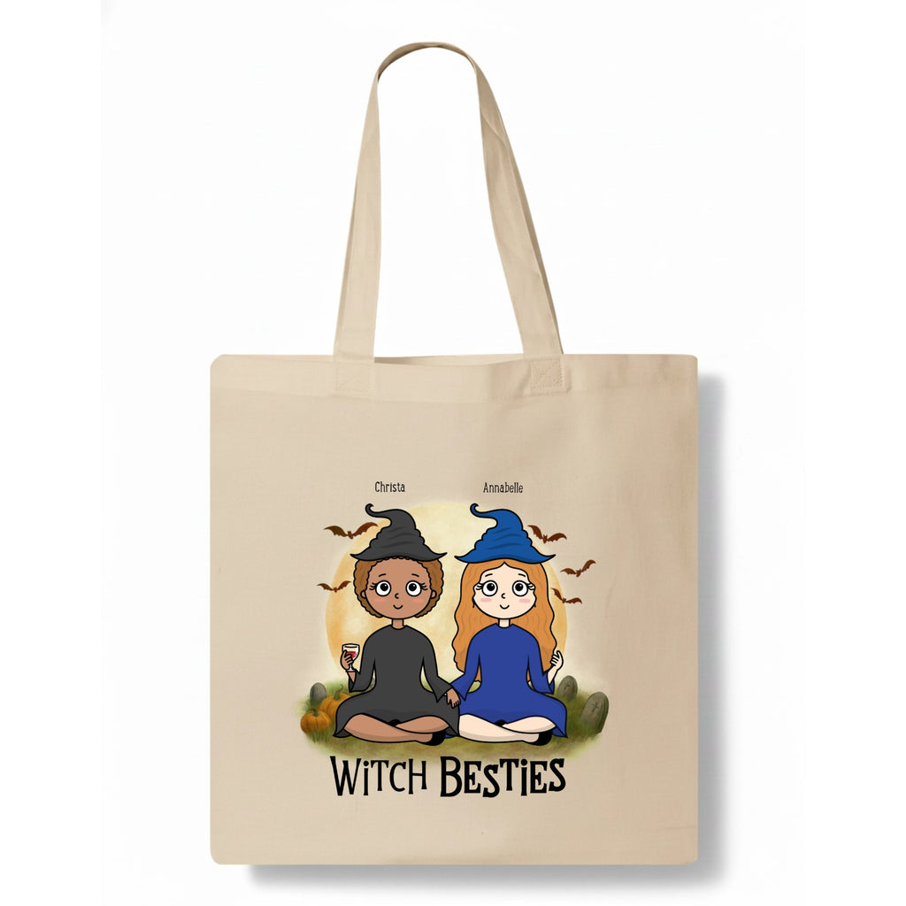 Witch Besties Tote Bag hero product mockup