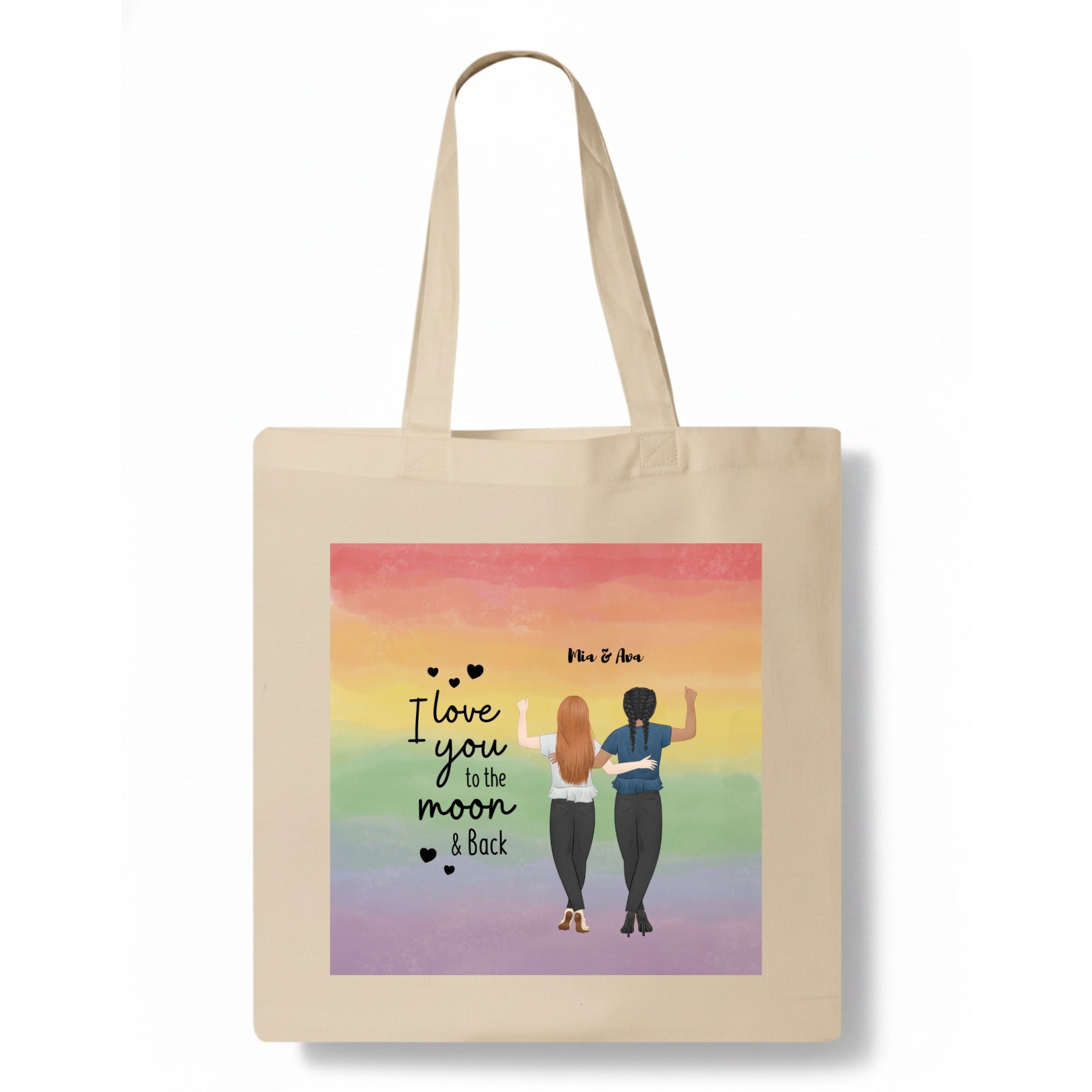 You and I Tote Bag hero product mockup