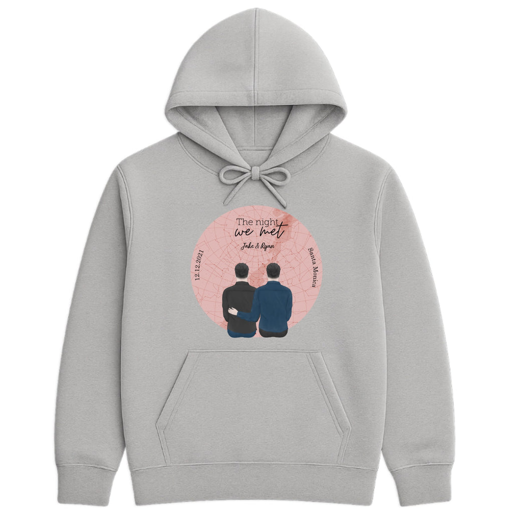The night we met Hoodie hero product mockup