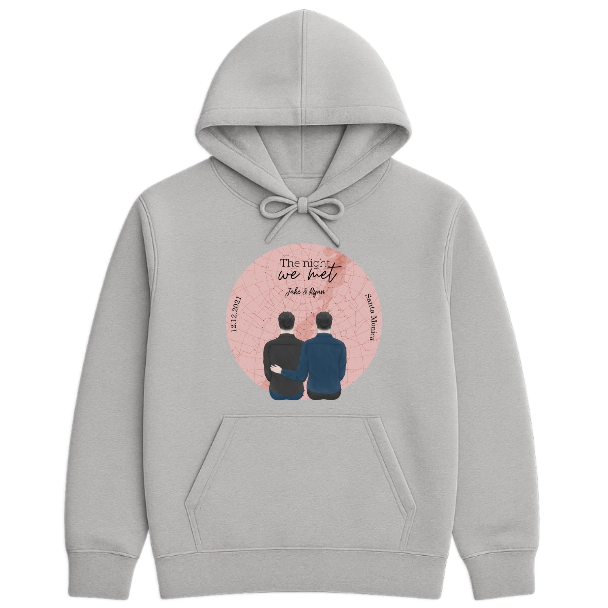 The night we met Hoodie hero product mockup