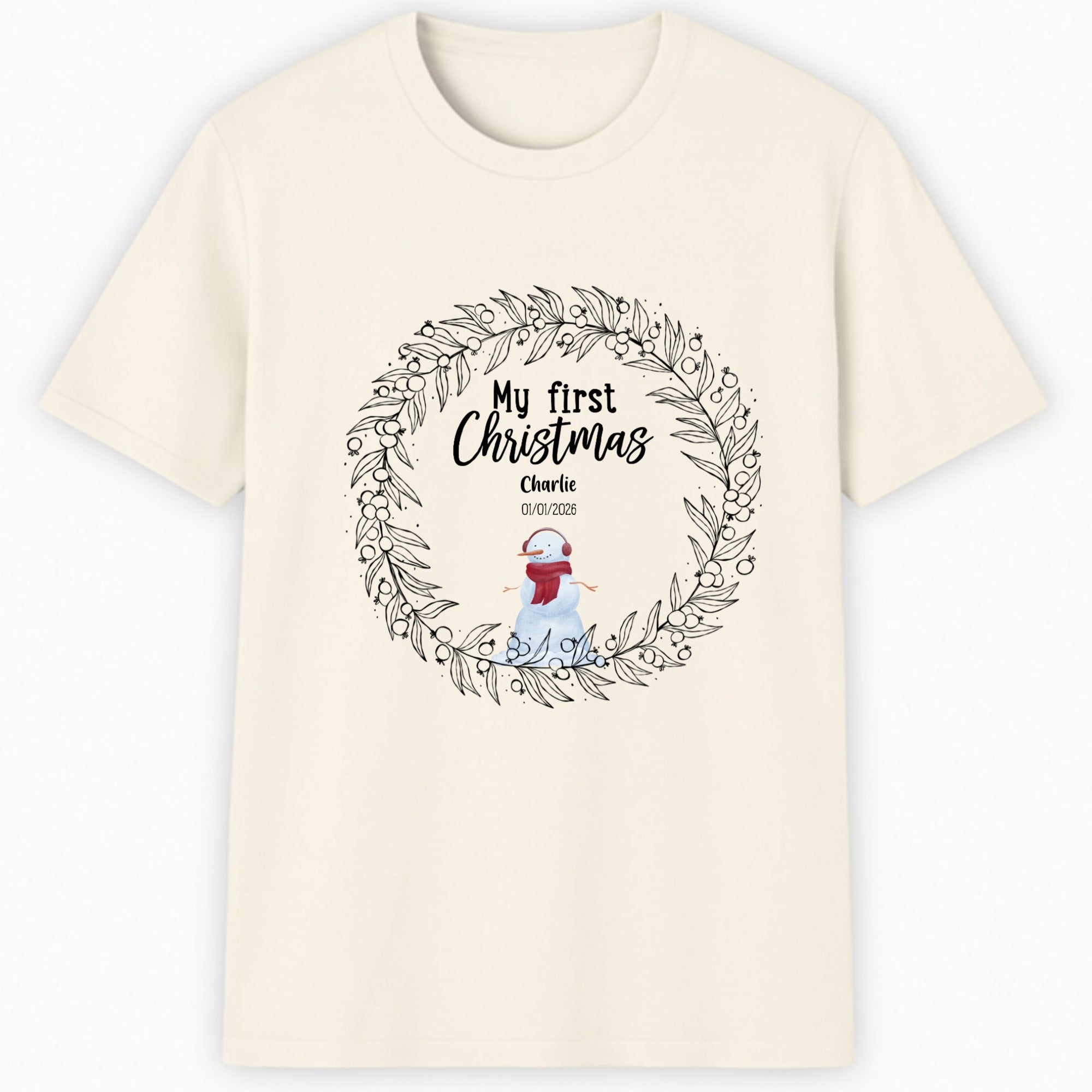 My first Christmas Classic T-Shirt hero product mockup