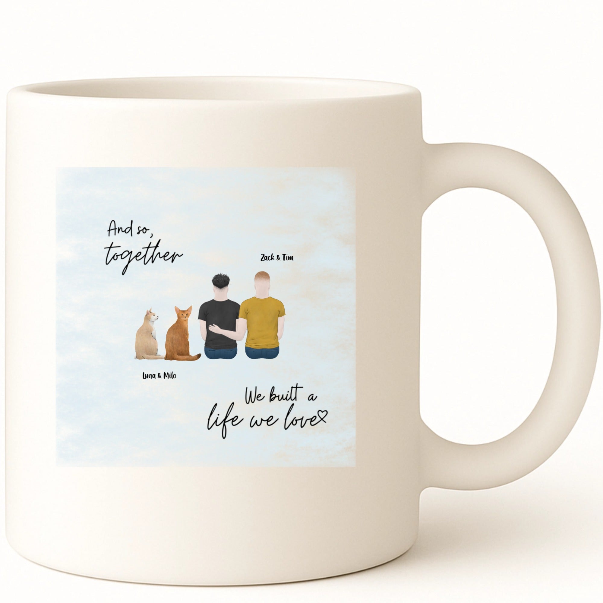 The day I met you I found my missing piece Coffee Mug hero product mockup