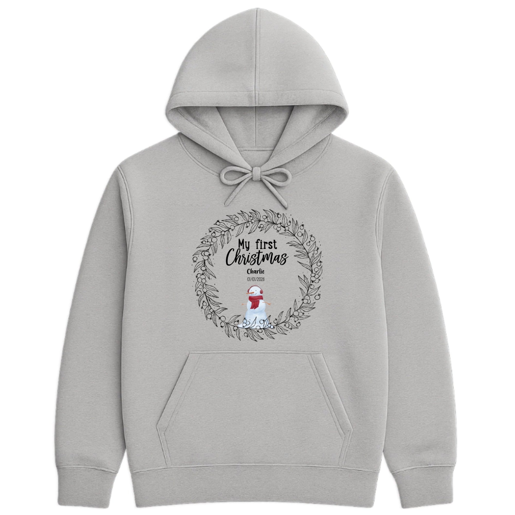 My first Christmas Hoodie hero product mockup