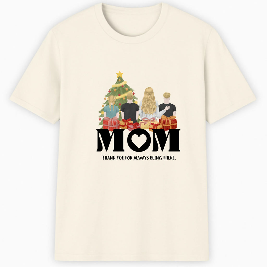 Mom, thank you for always being there Classic T-Shirt hero product mockup