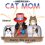 American Cat Mom Tote Bag alternate product view 2