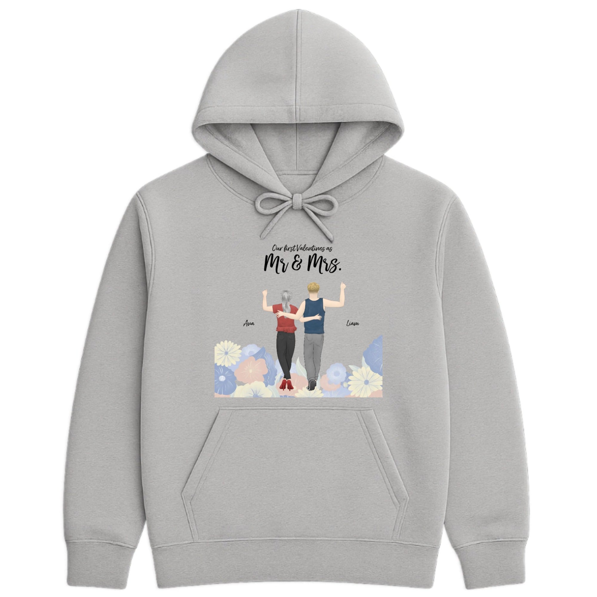 Our first valentines together Hoodie hero product mockup