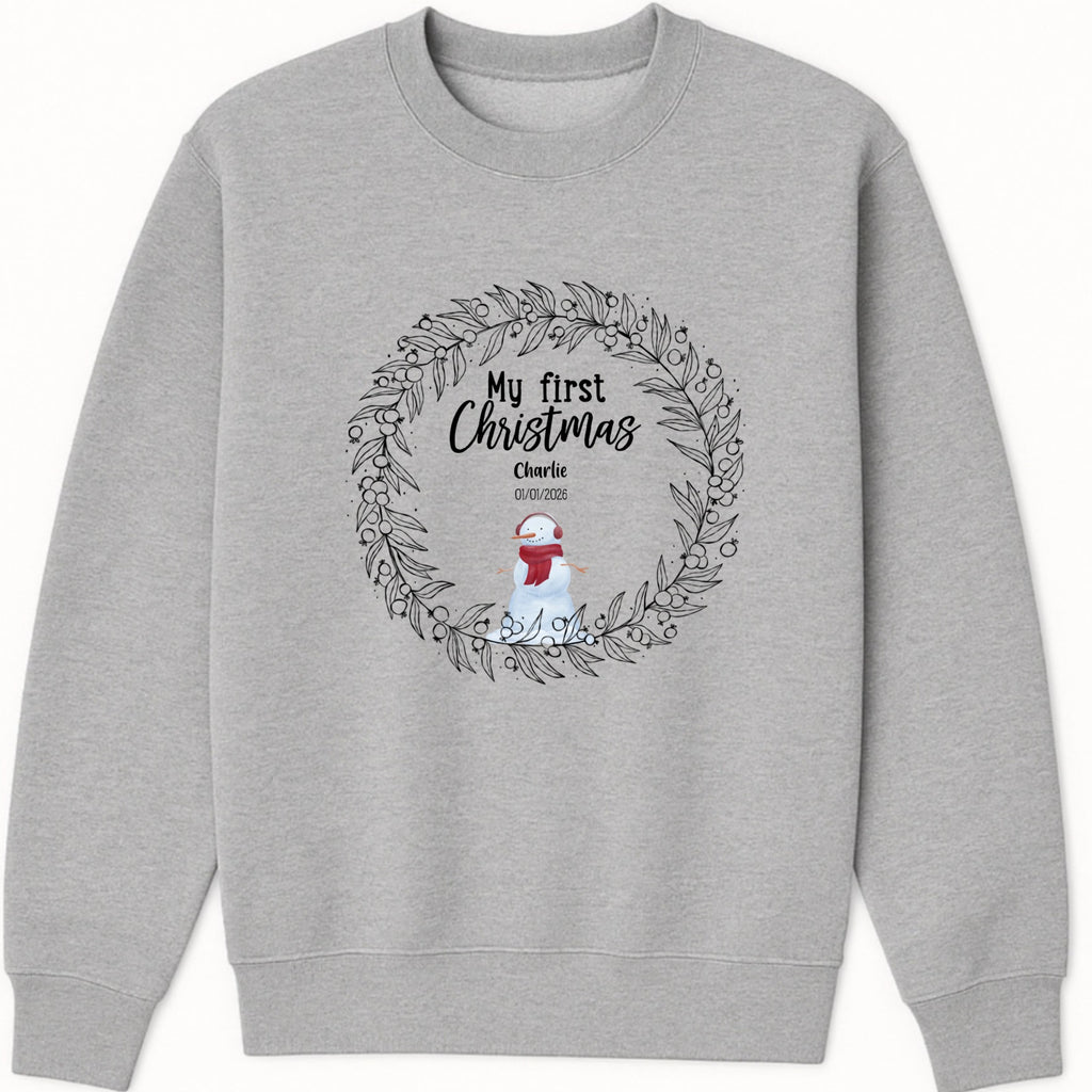 My first Christmas Sweatshirt hero product mockup