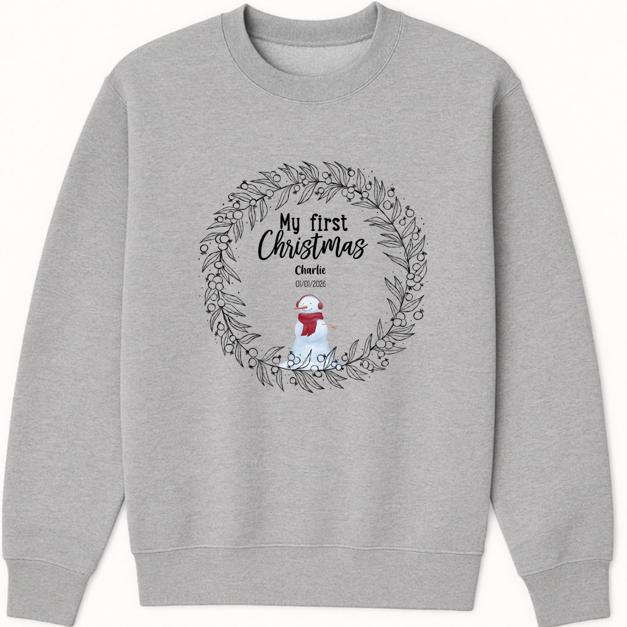 My first Christmas Sweatshirt hero product mockup