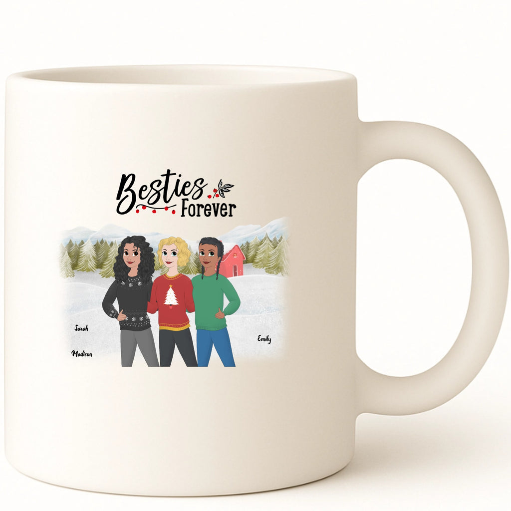 Besties forever Coffee Mug hero product mockup