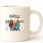 Besties forever Coffee Mug hero product mockup