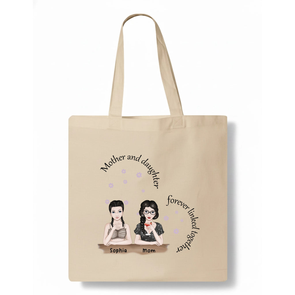 Mother and daughters forever linked together Tote Bag hero product mockup