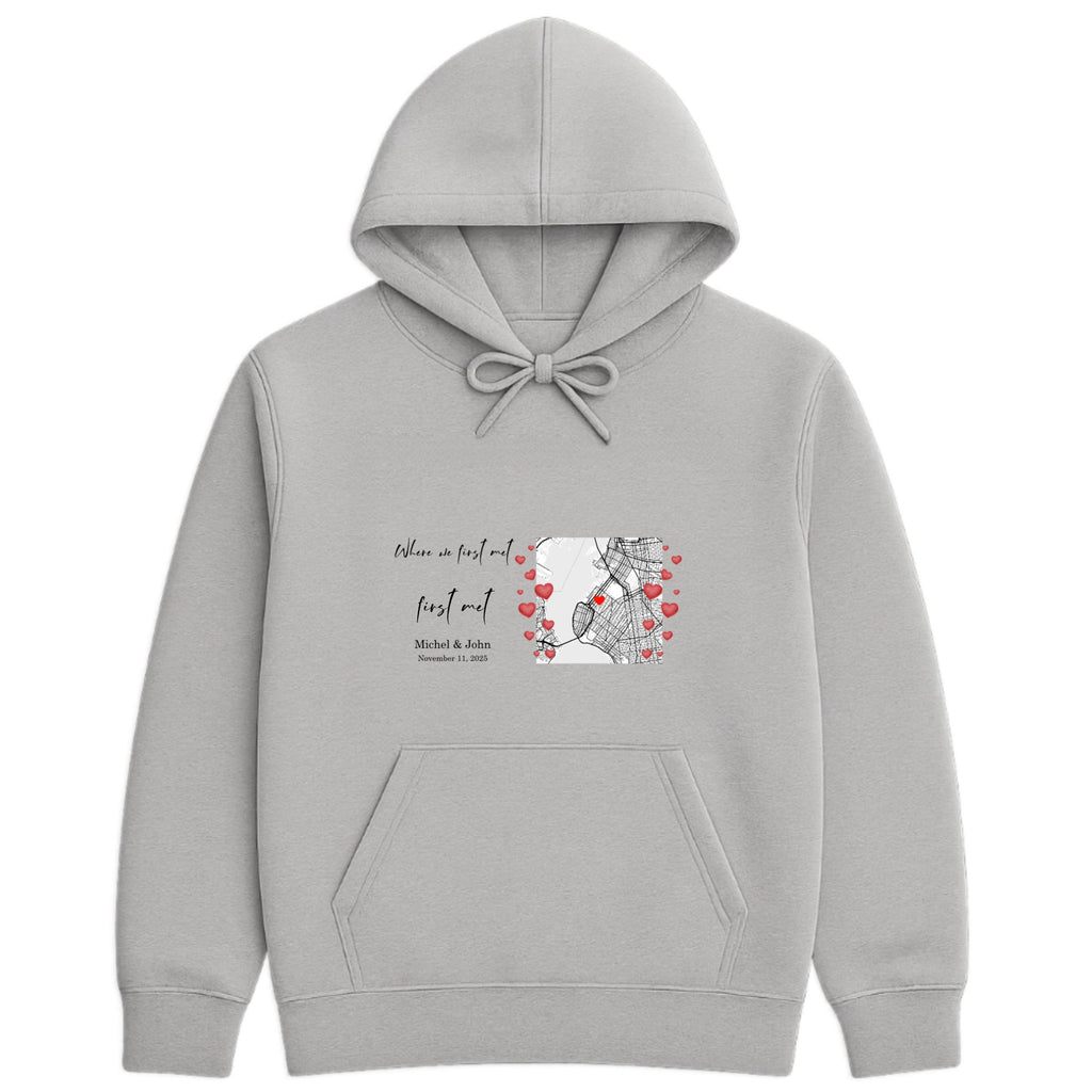 Where we first met Hoodie hero product mockup