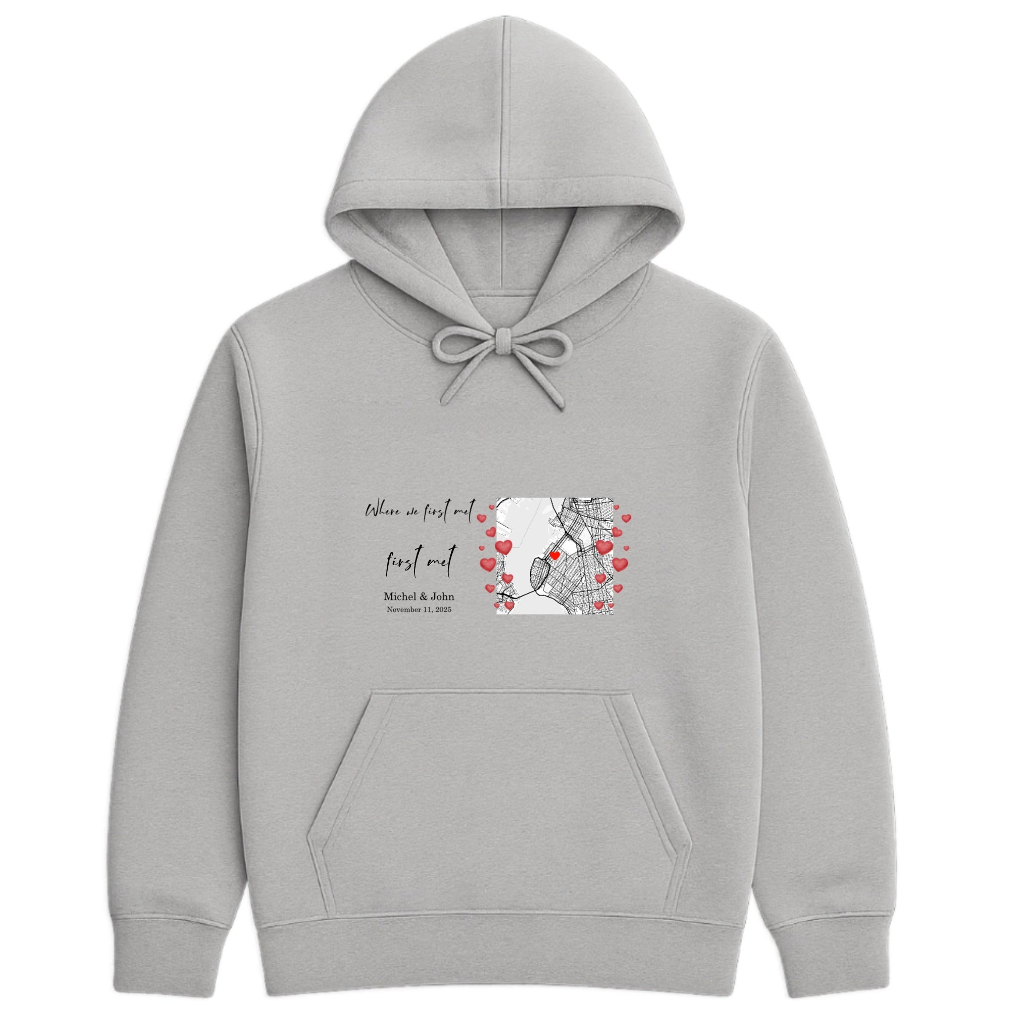 Where we first met Hoodie hero product mockup