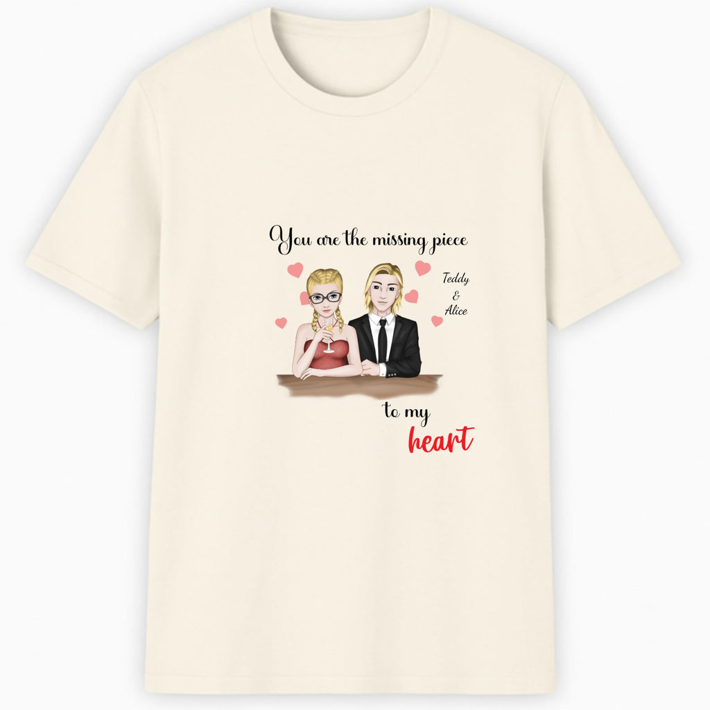 You are the missing piece to my heart Classic T-Shirt hero product mockup