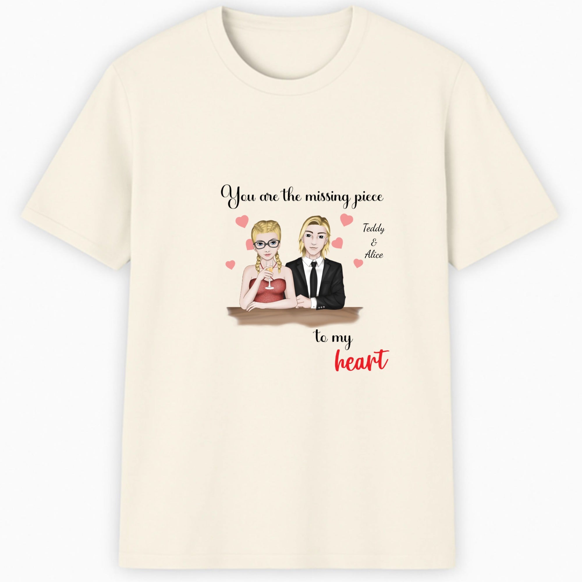 You are the missing piece to my heart Classic T-Shirt hero product mockup