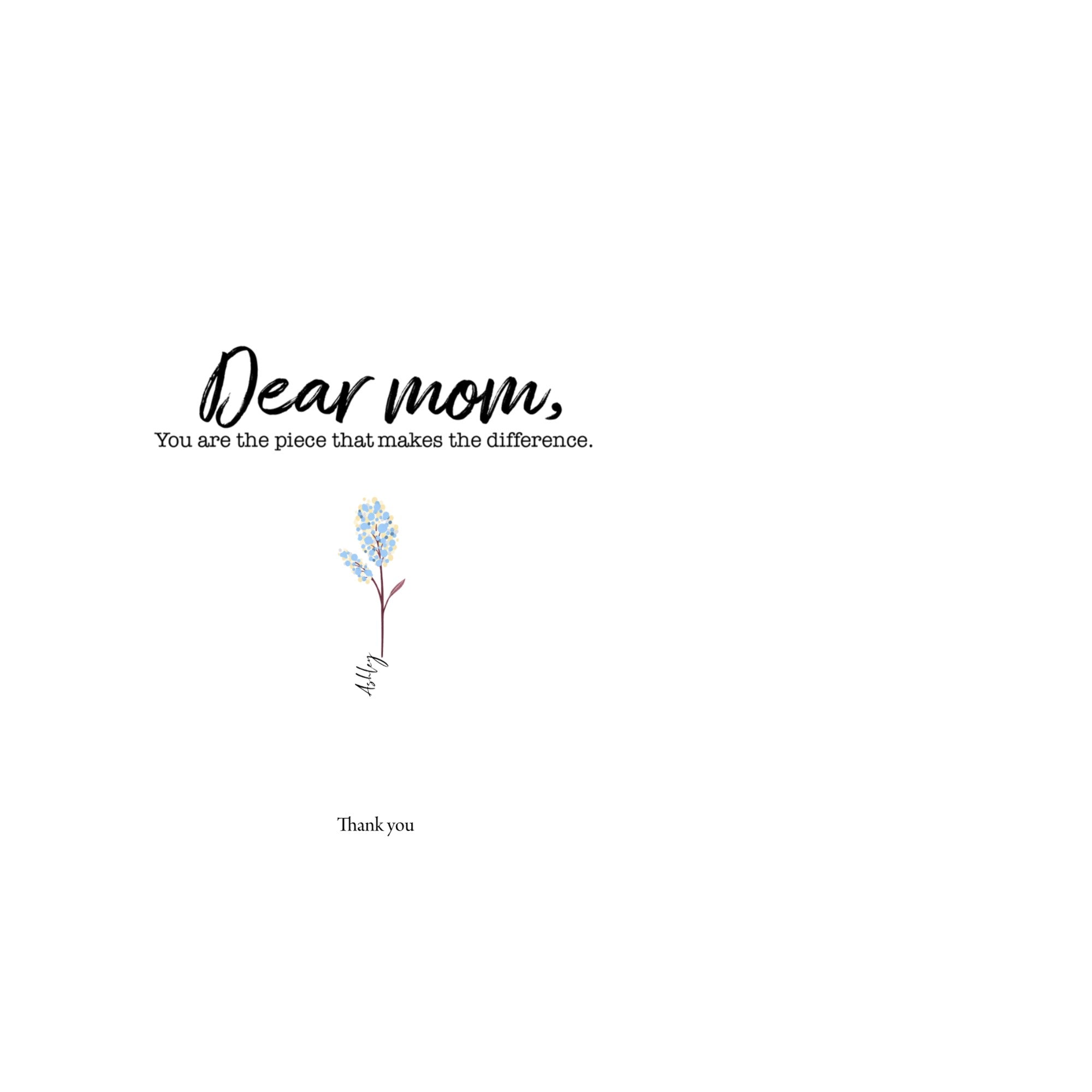 Dear mom... Coffee Mug hero product mockup
