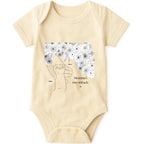 Momma's tiny miracle Baby Onesie hero product mockup