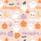 Cute Halloween Name Pattern Tote Bag alternate product view 2