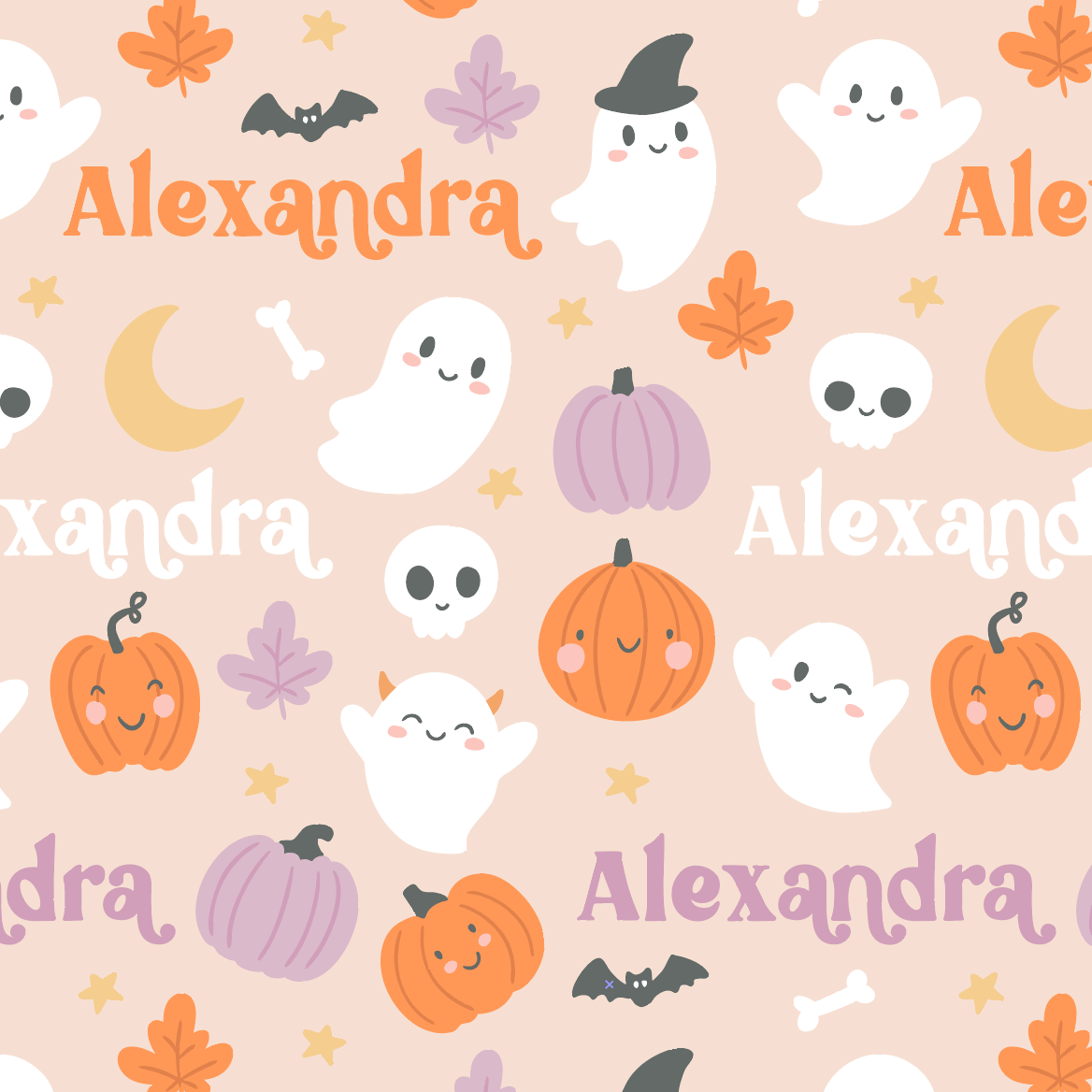 Cute Halloween Name Pattern Classic T-Shirt color variation 1