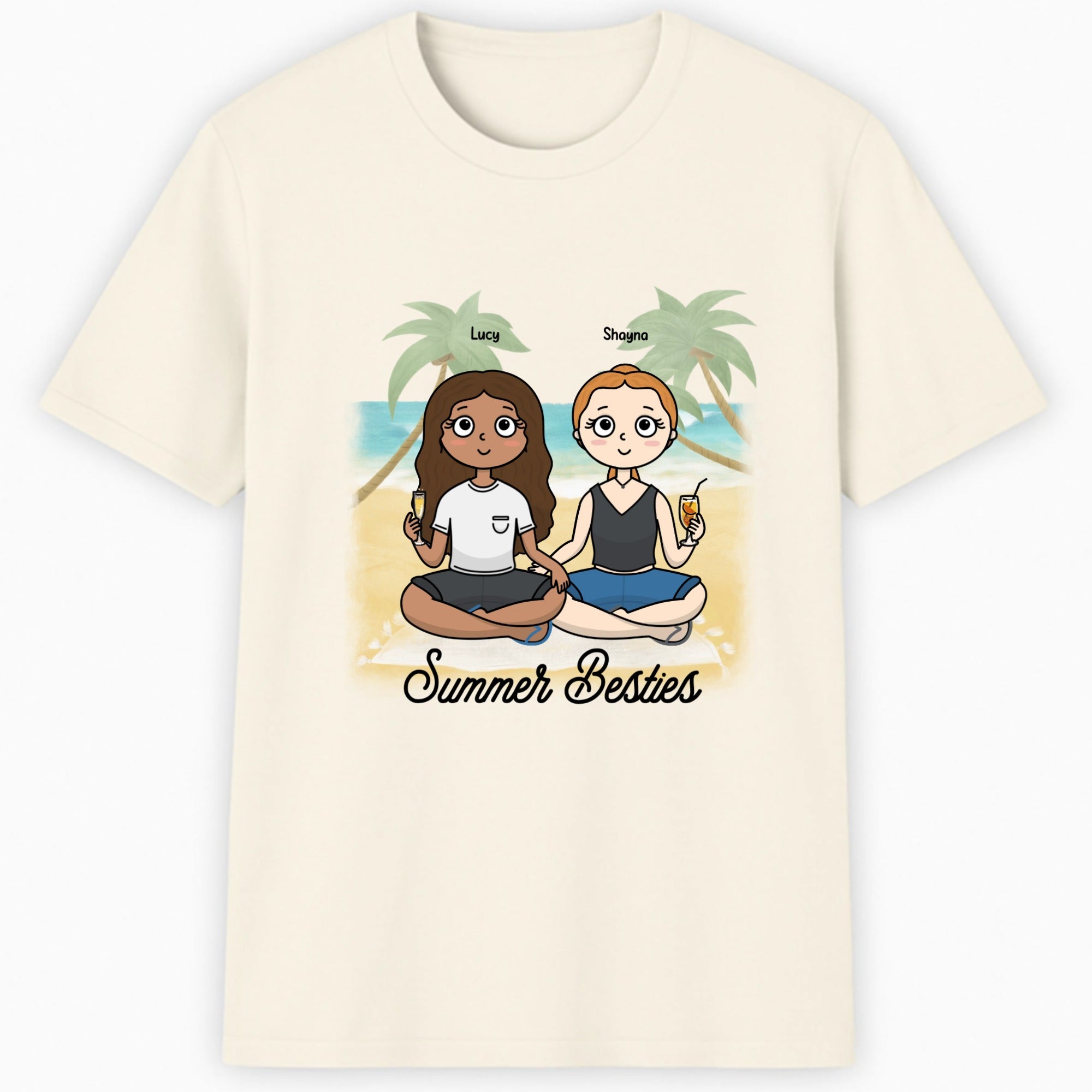 Summer Besties Classic T-Shirt hero product mockup