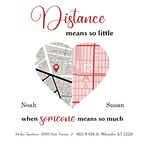 Distance means so little when someone means so much Classic T-Shirt color variation 2