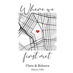Where we first met - Valentine Classic T-Shirt color variation 1