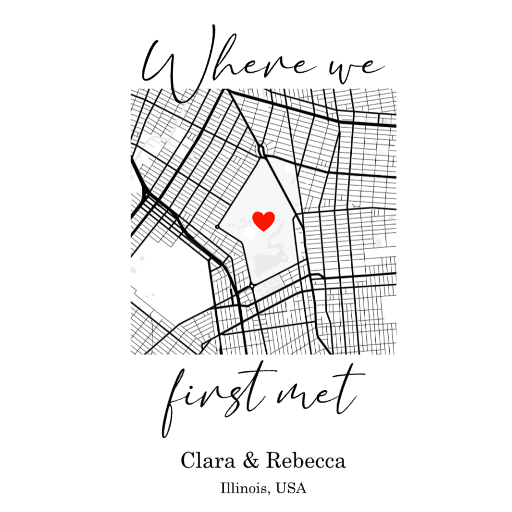 Where we first met - Valentine Classic T-Shirt color variation 1